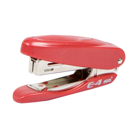 Birotică și Papetărie - Capsator STD E-4, nr.10, 16 coli, 55mm, plastic, rosu