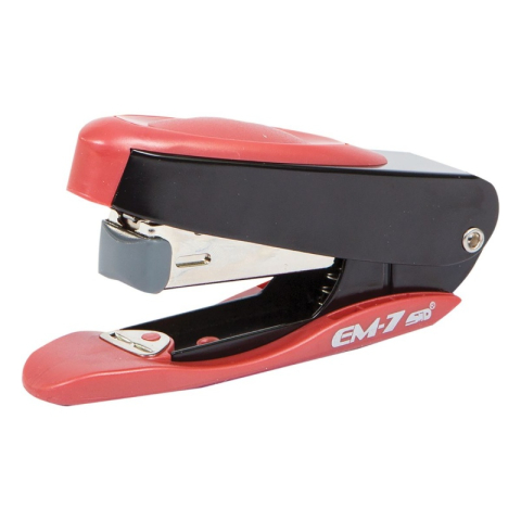 Birotică și Papetărie - Capsator STD EM-7, 24/6, 20 coli, 50mm, metalic, rosu/negru