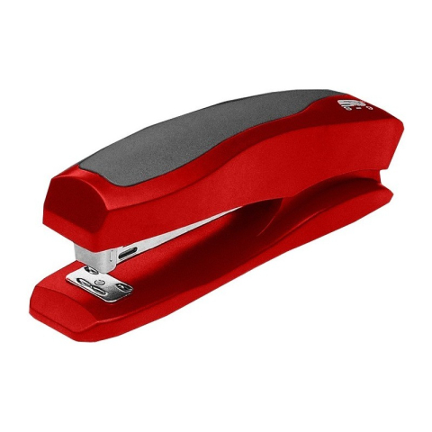 Birotică și Papetărie - Capsator STD S-9, 24/6, 25 coli, 60mm, cu grip, lung, plastic, rosu