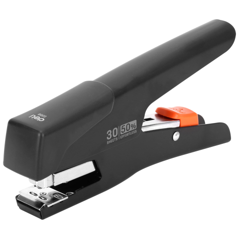 Articole pentru birou - Capsator tip cleste efortless 30 coli 24/6 negru deli