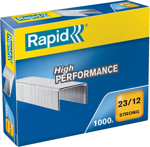 Articole pentru birou - Capse 23/12 60-90 coli 1000/cut strong rapid