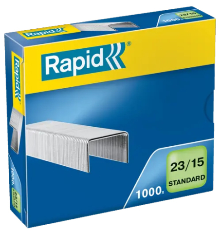 Articole pentru birou - Capse 23/15 80-120 coli 1000/cut standard rapid