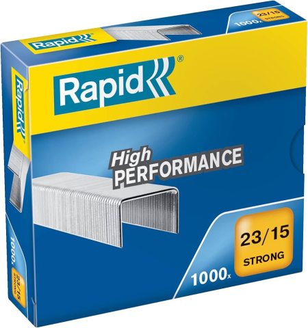 Articole pentru birou - Capse 23/15 80-120 coli 1000/cut strong rapid