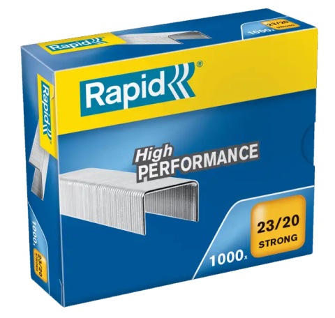 Articole pentru birou - Capse 23/20 140-170 coli 1000/cut strong rapid
