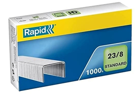 Articole pentru birou - Capse 23/8 10-40 coli 1000/cut standard rapid