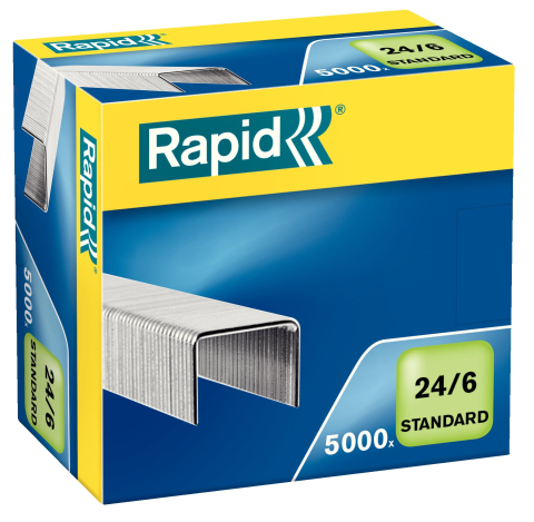 Articole pentru birou - Capse 24/6 20 coli 5000/cut standard rapid