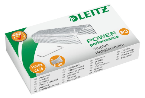 Articole pentru birou - Capse 24/6 30 coli 1000/cutie leitz
