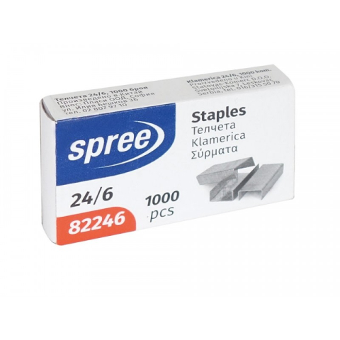 Birotică și Papetărie - Capse 24/6 Spree  360/bax