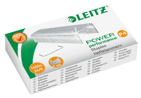 Articole pentru birou - Capse 24/8 40 coli 1000/cutie leitz