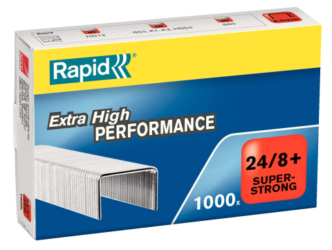 Articole pentru birou - Capse 24/8+ 50 coli 1000/cut superstrong rapid