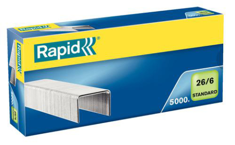 Articole pentru birou - Capse 26/6 20 coli 5000/cut standard rapid