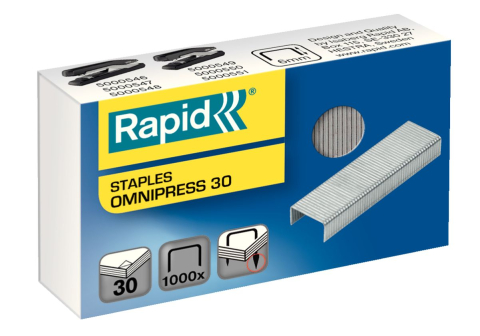 Articole pentru birou - Capse 30 coli 1000/cut omnipress rapid