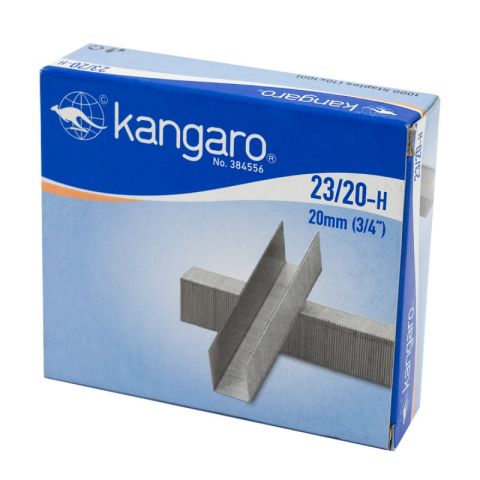 Birotică și Papetărie - Capse Kangaro 23/20-H, 23/20, 180 coli, set 1000 buc