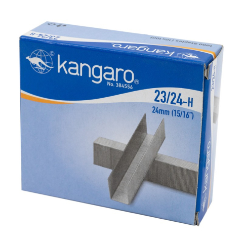 Birotică și Papetărie - Capse Kangaro 23/24-H, 23/24, 300 coli, set 1000 buc