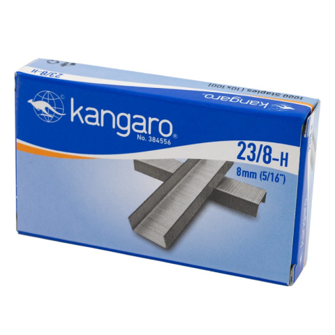 Birotică și Papetărie - Capse Kangaro 23/8-H, 23/8, 40 coli, set 1000 buc