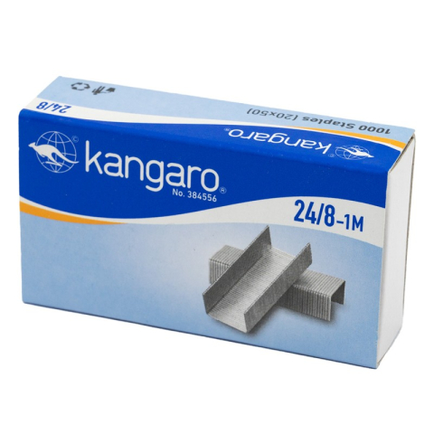 Birotică și Papetărie - Capse Kangaro 24/8-1M, 24/8, 40 coli, set 1000 buc