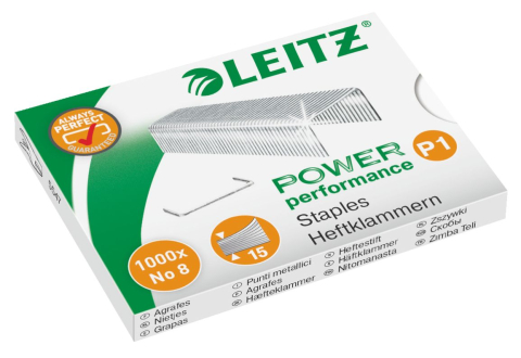 Articole pentru birou - Capse nr 8 15 coli 1000/cutie leitz