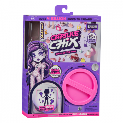 Jucării și Jocuri pentru copii - Capsule Chix - Pachet cu 5 capsule surpriza, Papusi articulate colectia Giga Glam varsta 5-7 ani ,7-9 ani, Fete