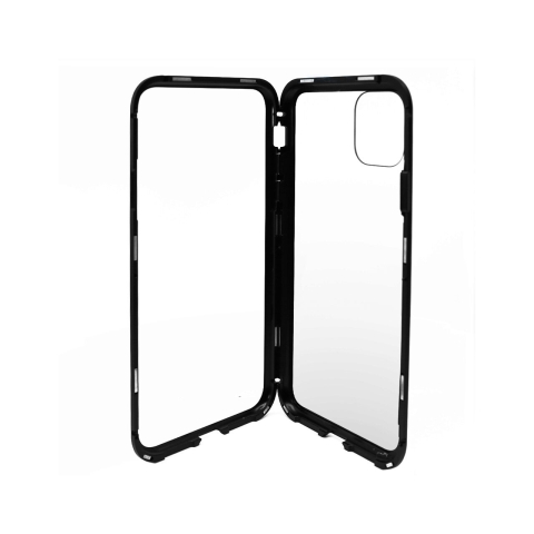 Laptop, Tablete & Telefoane - Carcasa iPhone 11 Pro Meleovo Magnetica Back Glass Black