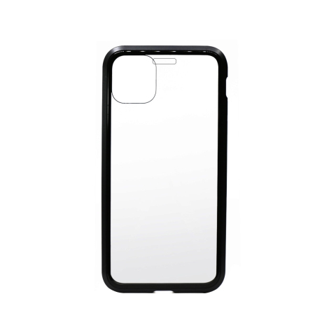 Carcasa iPhone 11 Pro Meleovo Magnetica Dual Glass Black [1]