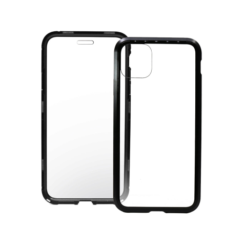 Laptop, Tablete & Telefoane - Carcasa iPhone 11 Pro Meleovo Magnetica Dual Glass Black