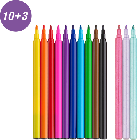 Carioca 10+3 culori unicorni faber-castell [1]