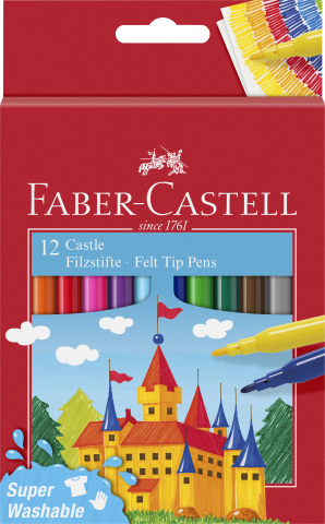 Carioci pentru Copii si Scoala - Carioca 12 culori 2021 faber-castell