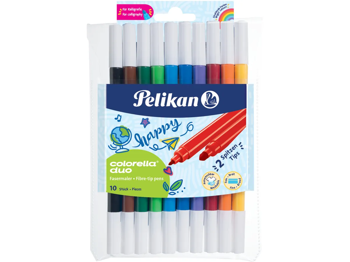 Rechizite Școlare - Carioca 2 capete 10 culori Pelikan 80bax