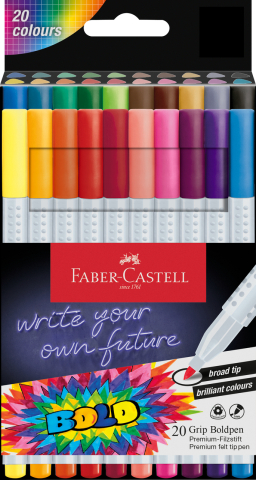 Rechizite Școlare - Carioca 20 culori grip boldpen faber-castell