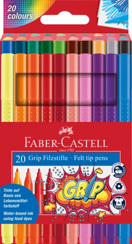 Rechizite Școlare - Carioca 20 culori grip faber-castell