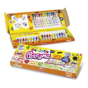 Rechizite Școlare - Carioca 30 culori parfumate + abtibilduri 43530