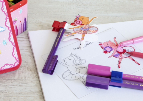 Carioca 33 culori ballerina box connector faber-castell [3]