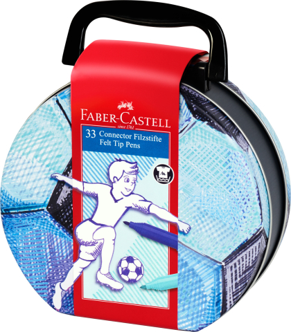 Carioca 33 culori fotbal connector faber-castell [1]