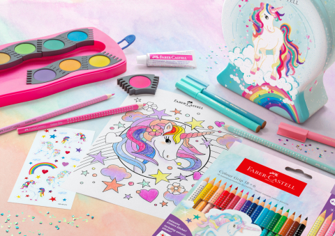 Carioca 33 culori unicorni 2023 connector faber-castell [3]