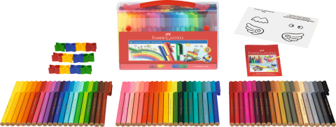 Carioca 60 culori connector cut cadou faber-castell [4]