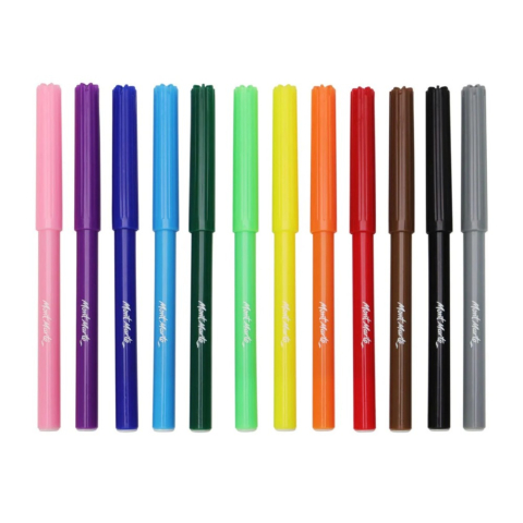 Carioca tip marker basic pentru copii Mont Marte12 buc /set [2]