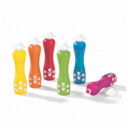 Set 6 carioci lavabile rotunde pentru bebe, Djeco, varsta 1 - 3 ani, Baiat, Fata [3]