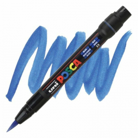 Carioci POSCA cu Varf de Pensula, Marker PCF-350, UNI - Micostore.ro