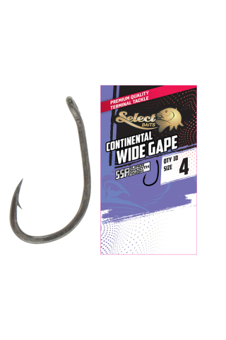 Ac de pescuit - Carlige Select Baits Continental Wide Gape SSF Hooks #4