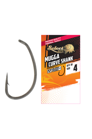 Ac de pescuit - Carlige Select Baits Mugga Curve Shank SSF Hooks #4