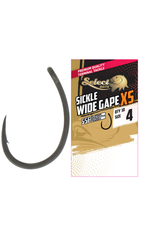 Ac de pescuit - Carlige Select Baits Sickle Wide Gape XS SSF Hooks #4