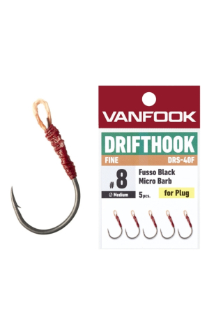 Pescuit si vanatoare - Carlige Vanfook DRS-40F Drifthook Fine Wire Fusso Black Hooks #12