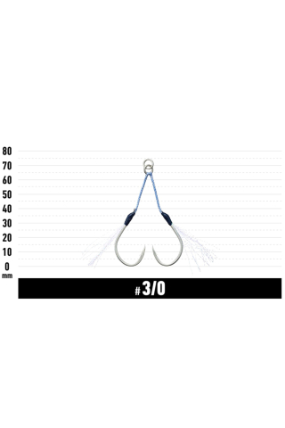 Carlige Vanfook JGR-45 Jigen Glitter Assist Standard Hooks #1/0 [2]