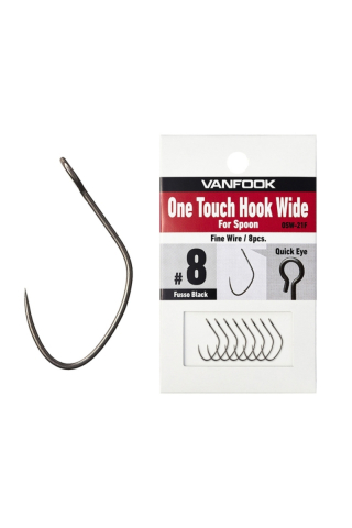 Pescuit si vanatoare - Carlige Vanfook OSW-21F One Touch Hook Wide #6 - 8pcs