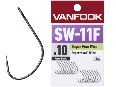 Carlige Vanfook SW-11F Wide Gape Super Fine Wire Hooks #8 [2]