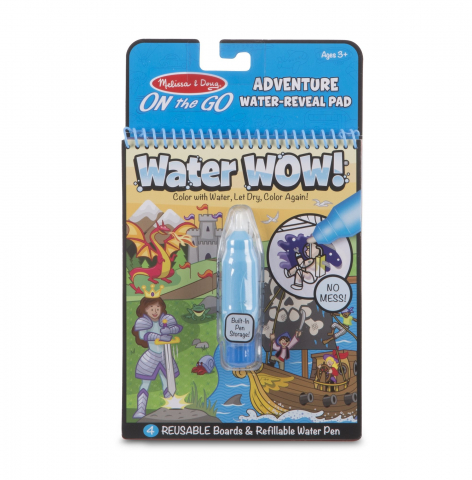 Cărți Educative, Activități - Carnet de colorat apa magica Aventuri Melissa and Doug