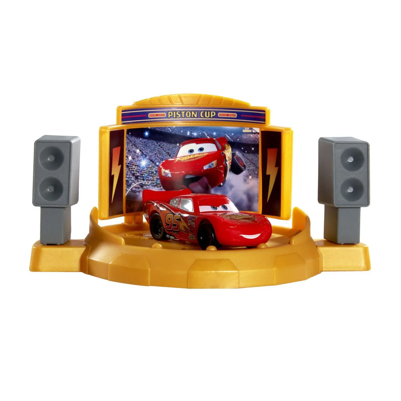 Cars set de joaca pista de lansare si masinuta fulger mcqueen, copii varsta 4 ani pana la 8 ani [4]