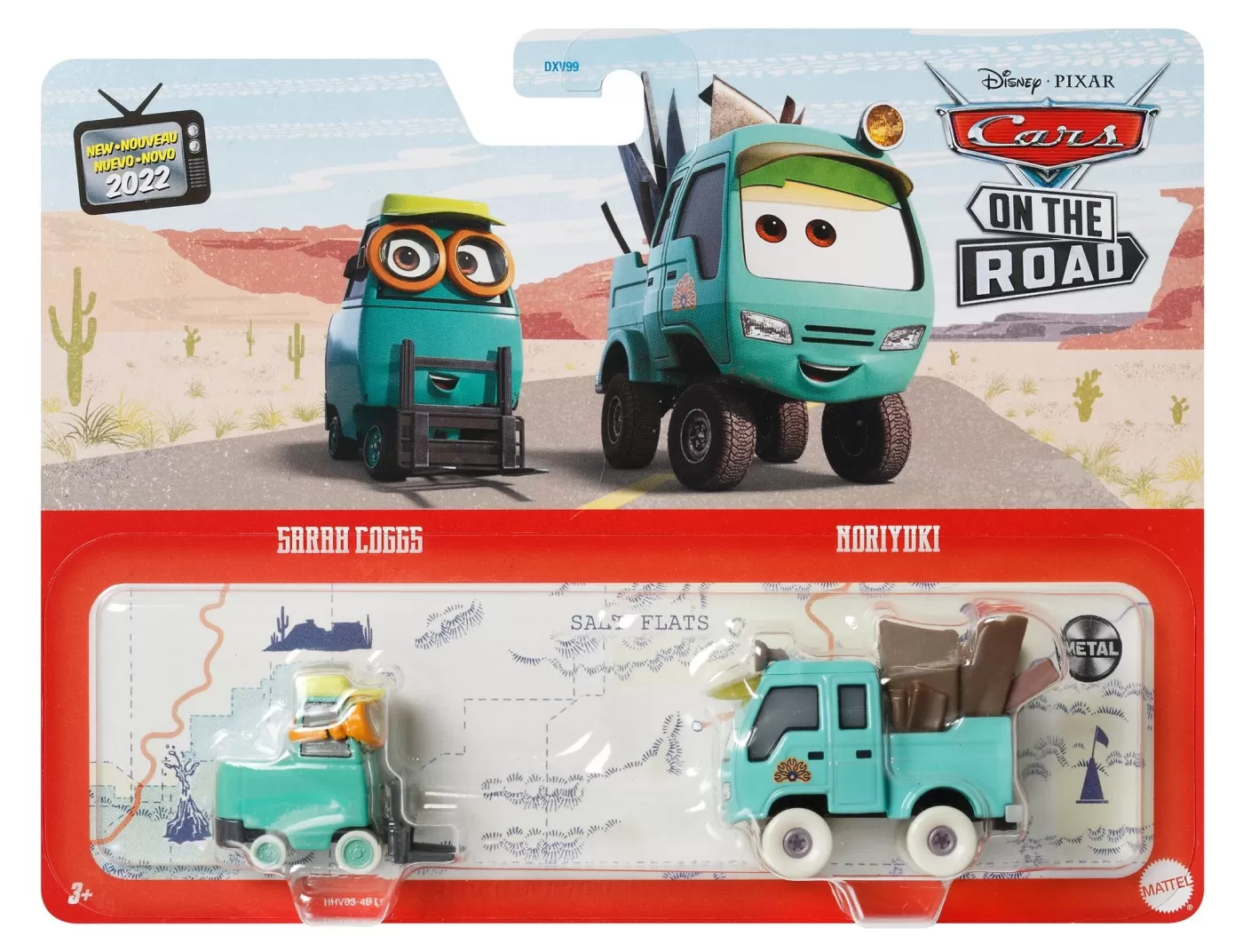 Jucării și Jocuri pentru copii - Cars3 set 2 masinute metalice sarah coggs si noriyuki, varsta de la 3 ani la 10 ani