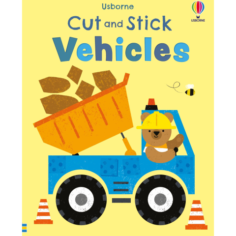 Cărți Educative, Activități - Carte activitati de decupat si lipit vehicule, scissor skills, 64 pagini, Varsta 3-6 Ani