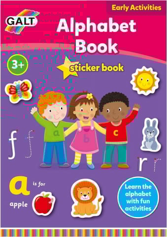 Cărți Educative, Activități - Carte cu activitati si abtibilduri - Alfabet